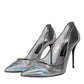 Multicolor Iridescent Pointed Toe Pumps Shoes