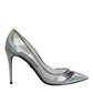 Multicolor Iridescent Pointed Toe Pumps Shoes