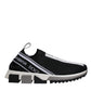 Black White Slip On Sorrento Sneakers Shoes