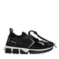 Black Mesh Sorrento Trekking Sneakers Shoes