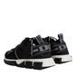 Black Mesh Sorrento Trekking Sneakers Shoes