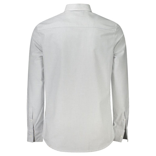 White Cotton Men Shirt