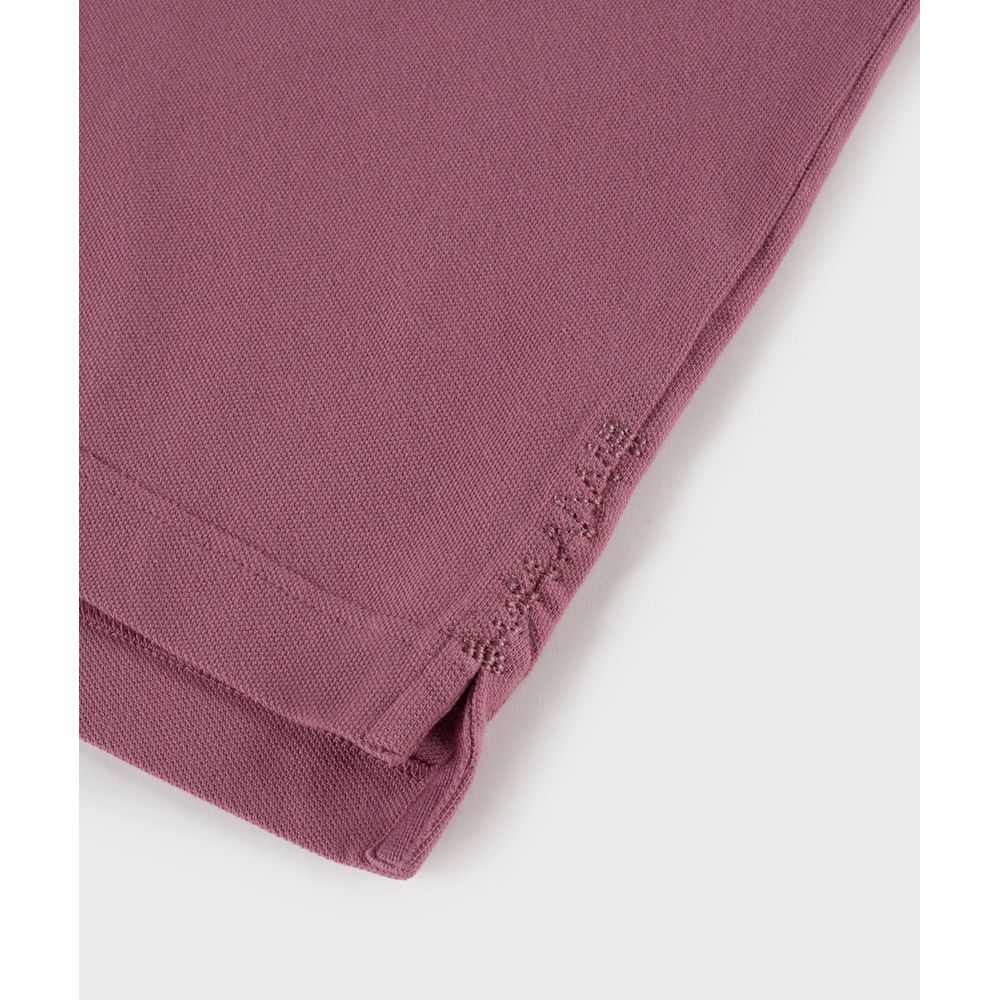 Pink Cotton Polo Shirt