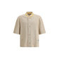 La Chemise Baseball Cardigan with short sleeves