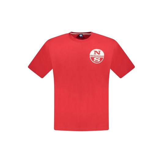 Red Cotton Men T-Shirt