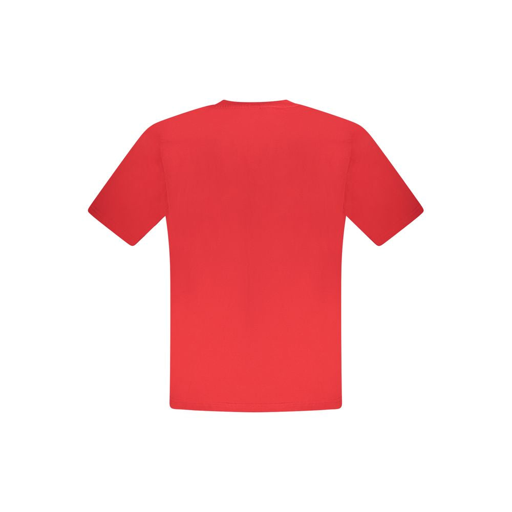 Red Cotton Men T-Shirt