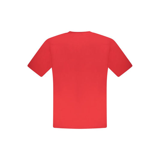 Red Cotton Men T-Shirt