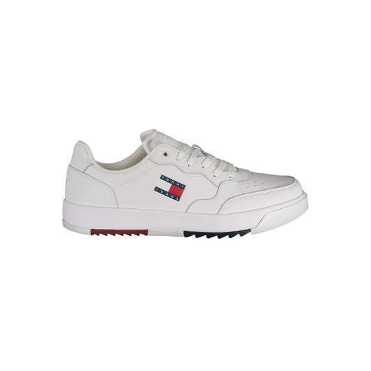 White Polyethylene Men Sneaker