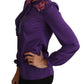 Enchanted Purple Silk Crystal Blouse