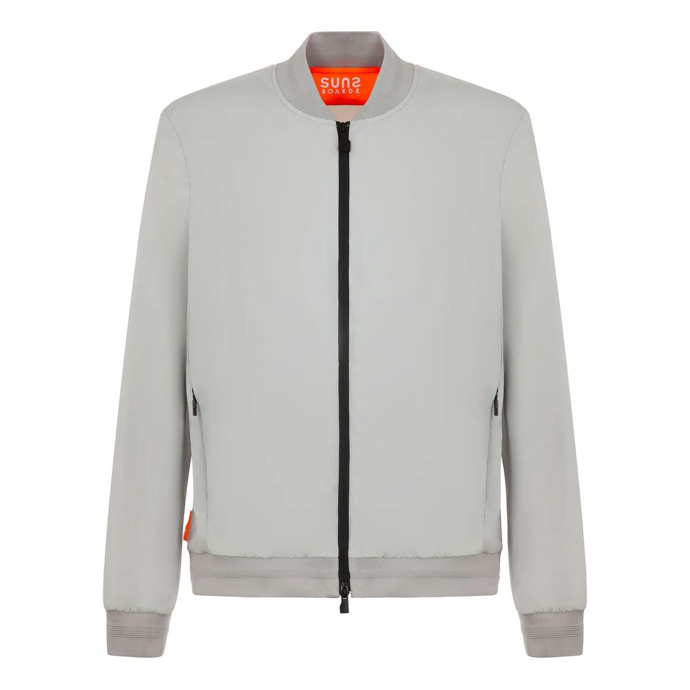 Gray Nylon Men's Jacket