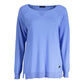 Light Blue Viscose Women Sweater