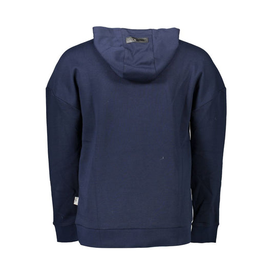 Blue Cotton Men Sweater