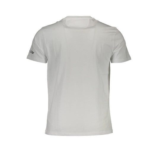 White Cotton Men T-Shirt