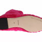 Pink Lamb Fur Leather Flat Boots Shoes