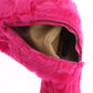Pink Lamb Fur Leather Flat Boots Shoes