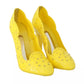 Yellow Crystal Heels CINDERELLA Shoes