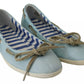Minnesota Blue Stripe Flat Slip-On Shoes