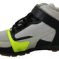 Fog Gray Neon Green Black Lace-Up Strap Shoes