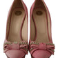 Pink Bow Stiletto Heel Pumps Shoes