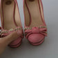 Pink Bow Stiletto Heel Pumps Shoes