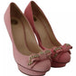 Pink Bow Stiletto Heel Pumps Shoes
