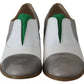 Multicolor Leather Slip-on Loafers Shoes