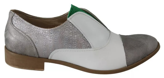 Multicolor Leather Slip-on Loafers Shoes