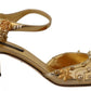 Gold Studs Vally Slingback Sandals Shoes