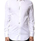 White GOLD Cotton Long Sleeves Men Dress Shirt