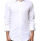 White GOLD Cotton Long Sleeves Men Dress Shirt
