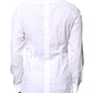 White GOLD CottonPoplin Bib Formal Dress Shirt