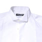 White GOLD CottonPoplin Bib Formal Dress Shirt