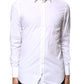 White GOLD Cotton Long Sleeves Men Dress Shirt