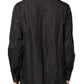 Black Cotton Button Down Men Casual Shirt