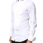 White GOLD Cotton Poplin Bib Formal Men Dress Shirt
