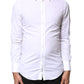 White GOLD Cotton Long Sleeves Dress Shirt