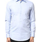 Light Blue Cotton Long Sleeves Dress Shirt