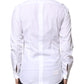 White Cotton Peacock Feather GOLD Formal Shirt