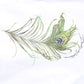 White Cotton Peacock Feather GOLD Formal Shirt