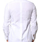 White Cotton Poplin Bib Formal Dress Shirt