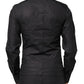 Black GOLD Cross Embellished Men Dress Shirt