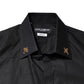 Black GOLD Cross Embellished Men Dress Shirt