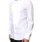 White GOLD Cotton Poplin Bib Formal Men Dress Shirt