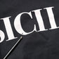 Black Sicilia Crew Neck Short Sleeve T-shirt