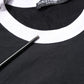 Black Sicilia Crew Neck Short Sleeve T-shirt