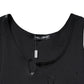 Black Cotton Rip Style Sleeveless Men Tank T-shirt