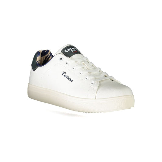 White Polyester Sneaker