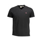 Black Cotton Men T-Shirt