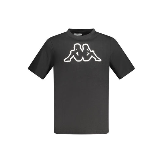 Black Cotton Men T-Shirt