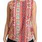 Carretto Print Pure Cotton Tank Top